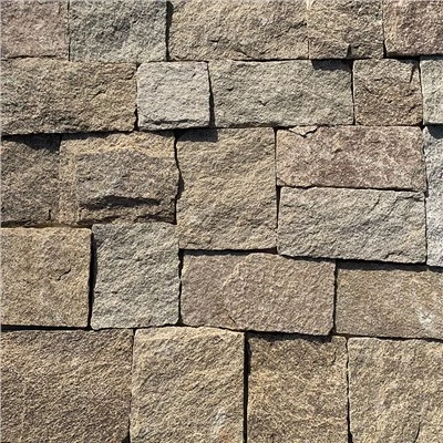 Granit Sesamgelb Zufälliger Quaderstein