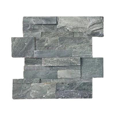 Schiefergrüner natürlicher Tetris-Leistenstein
